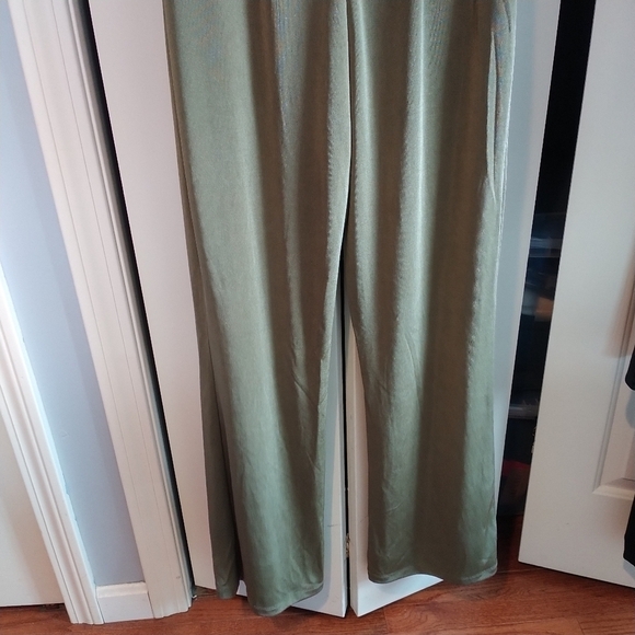 Jason Wu Emmett Cowl Neck Jumpsuit with Jewel Straps Olive M - Picture 9 of 12